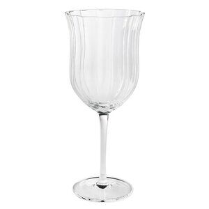 Pioneer Woman Red Wine Glass Clear Colette Scalloped 15oz